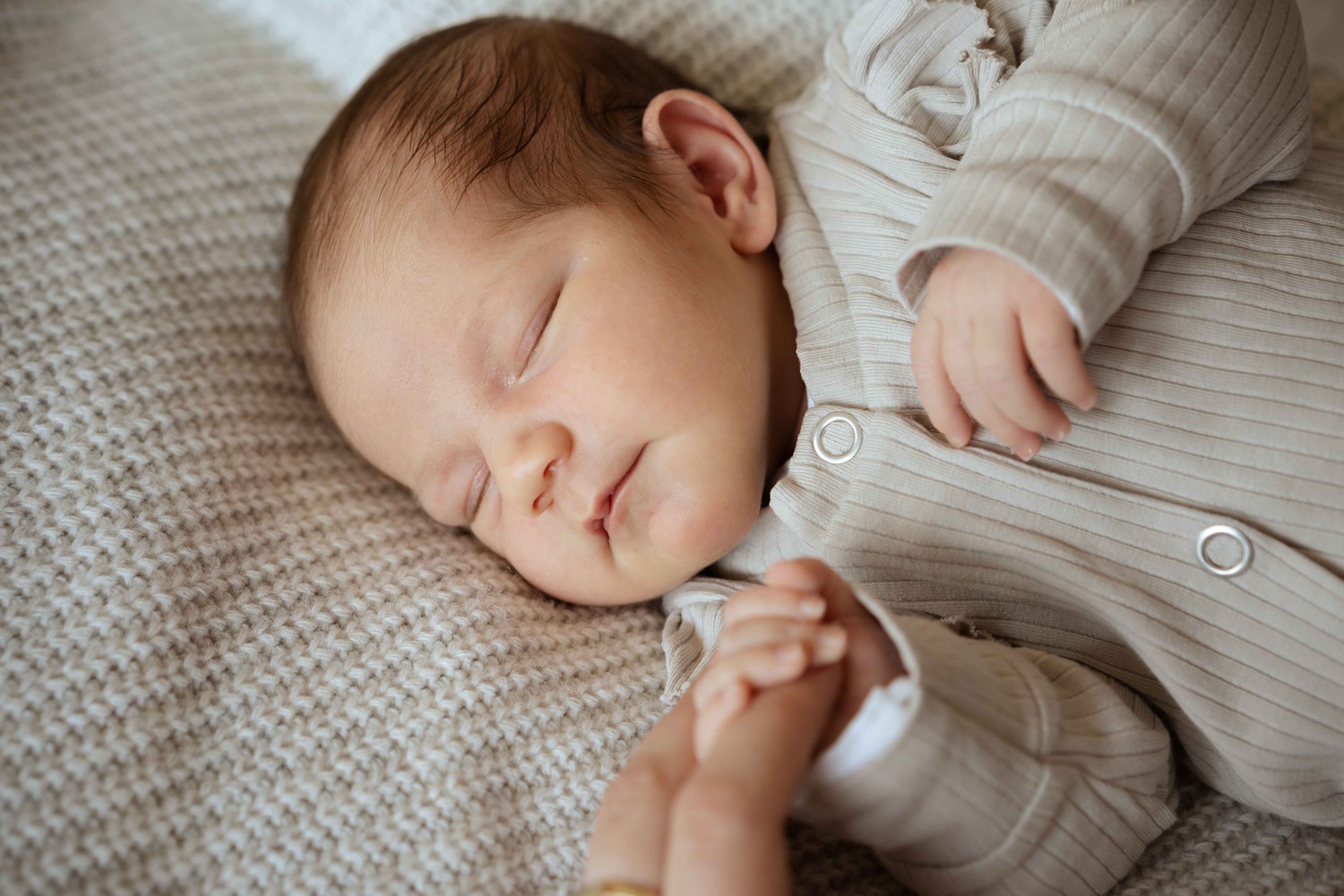 Baby ligt te slapen